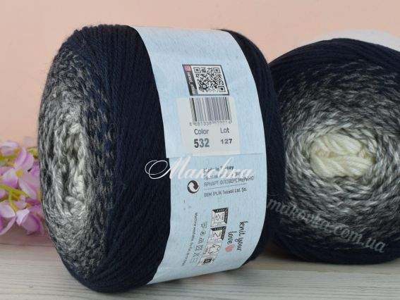 532 чорний-сірий-білий