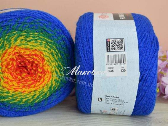 535 синій-зелений-жовтий- червоний