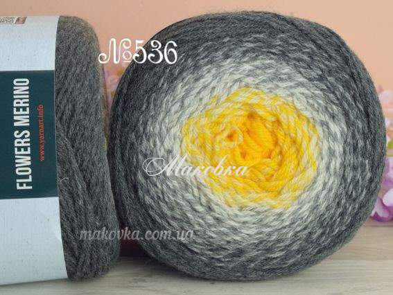 536 сірий-білий-жовтий