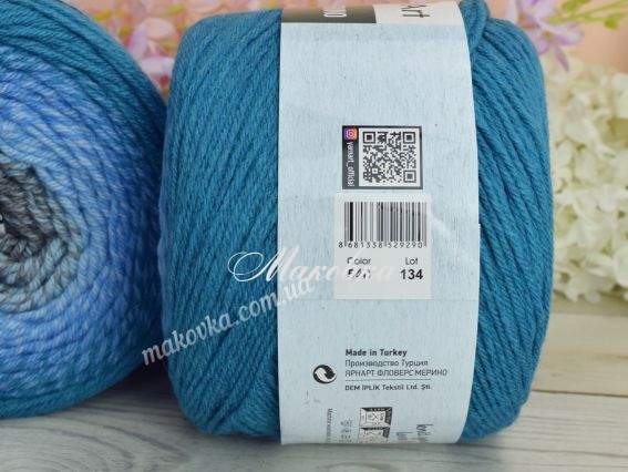 540 морська хвиля-блакитний-сірий