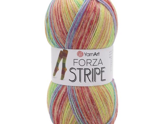 Forza Stripe YarnArt шкарпеткова пряжа 2810 веселка