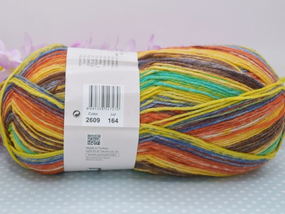 2609 зелений-жовтий-червоний-коричневий