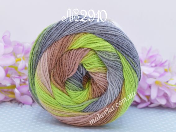 2910 св.зелений-сірий-коричневий