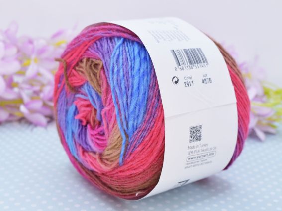 2911 фіолетавий-синій-малина-коричневий