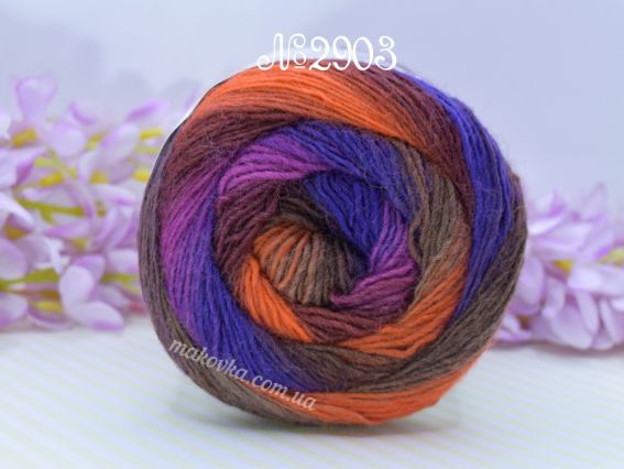 2903 фіолет-пурпур-рудий-коричневий