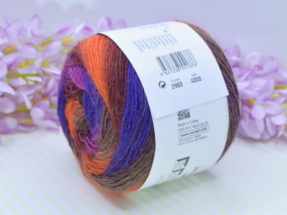 2903 фіолет-пурпур-рудий-коричневий