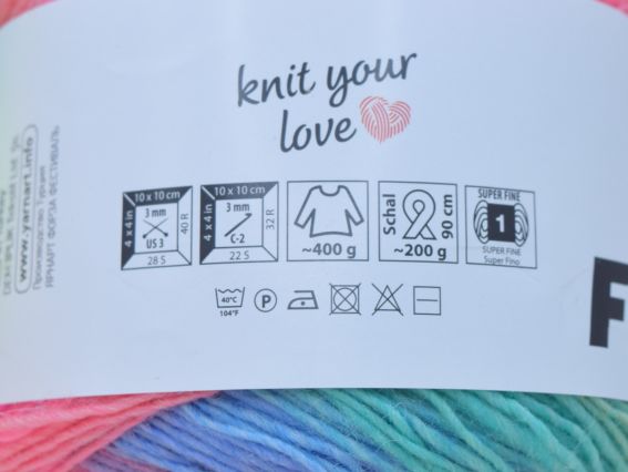 Пряжа Forza Festival Yarn Art шкарпеткова Форза Фестеваль ЯрнАрт для в'язання