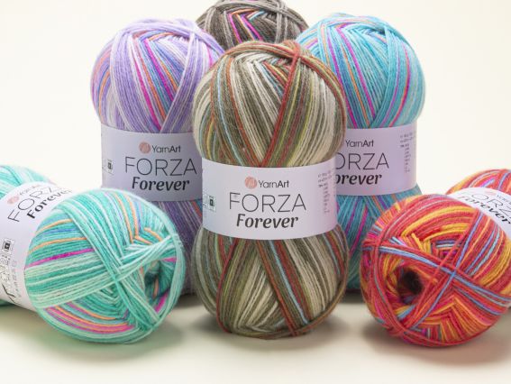 Пряжа шкарпеткова Форза Форевер ЯрнАрт Forza Forever Yarn Art шкарпеткова для в'язання