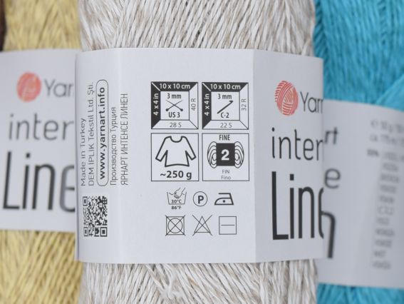 Пряжа Інтенсе Лінен Ярн Арт Intense Linen Yarn Art 