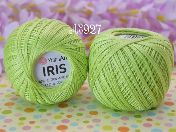 Iris Yarn Art пряжа 927 салатовий