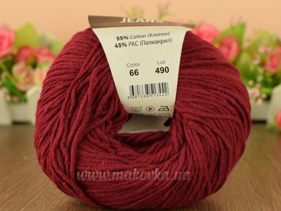 66 бордовий