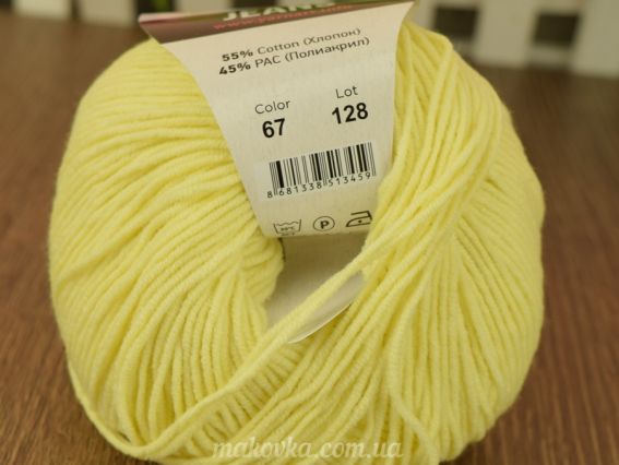 67 блідо-жовтий