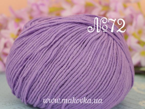 JEANS Yarn Art пряжа 72 тем. бузковий