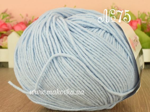 JEANS Yarn Art пряжа 75 блакитний