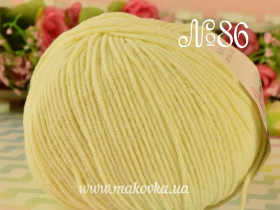 JEANS Yarn Art пряжа 86 ванільний