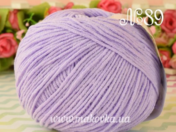 JEANS Yarn Art пряжа 89 бузковий