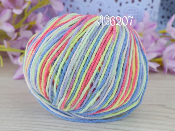 6207 неон жовтий-малина-джинс