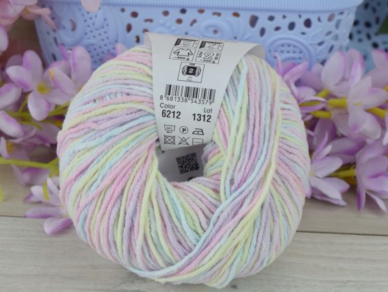 6212 пастельні жовтий-бузковий-блакитний-рожевий