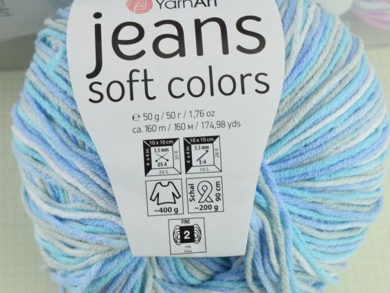Пряжа Джинс Софт колорс Ярн Арт JEANS Soft colors YarnArt