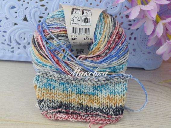 942 блакитний-рожевий-чорний-коричневий