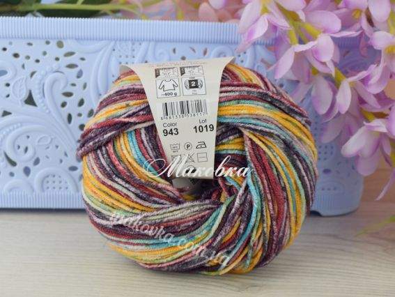 943 жовті-бордові