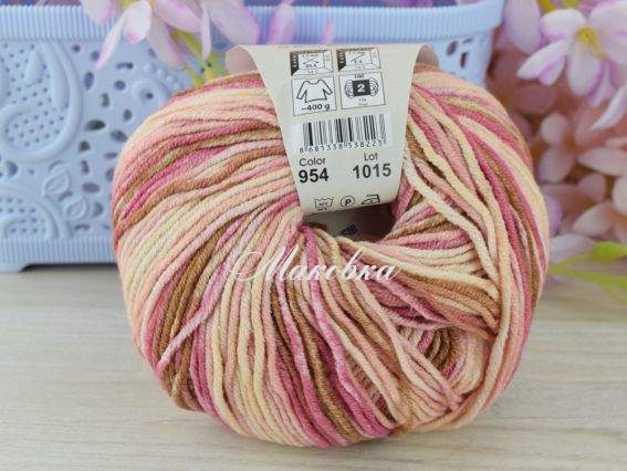 954 св.персиковий-рожеві-коричневий