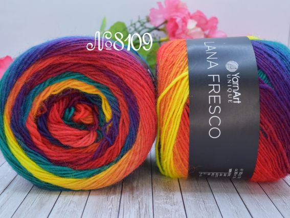 8109 червоний-неон.жовтий-смарагд-синій