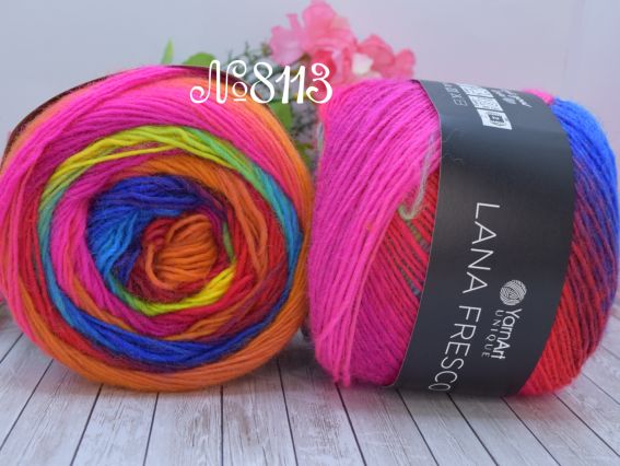 8113 помаранчевий-неон.фуксія-синій-блакитний-неон.жовтий-салат.-червоний