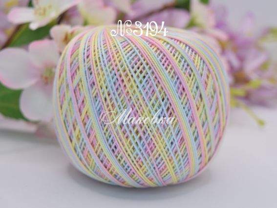 Lily МЕЛАНЖЕВА Yarn Art пряжа 3194 рожевий-жовтий-блакитний