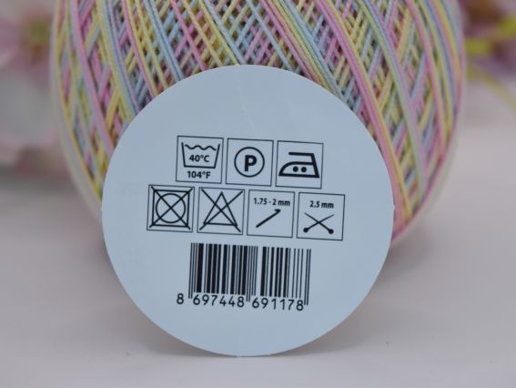 Пряжа Lily Yarn Art лілі меланж Ярн Арт тонкі для в'язання (бавовна)