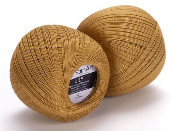 Lily Yarn Art пряжа 0351 гірчичний
