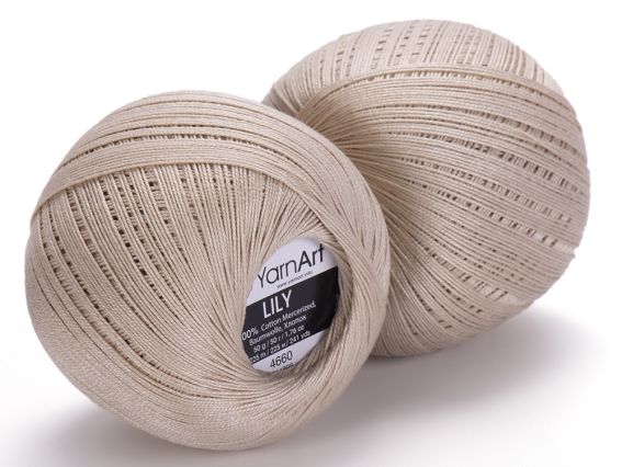 Lily Yarn Art пряжа 4660 св. кавовий