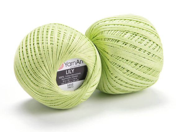 Lily Yarn Art пряжа 5352 салатний
