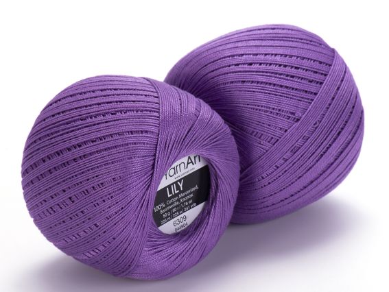 Lily Yarn Art пряжа 6309 темний бузковий