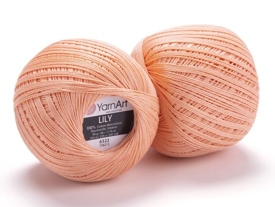 Lily Yarn Art пряжа 6322 персик