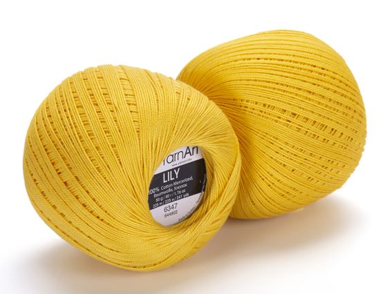 Lily Yarn Art пряжа 6347 жовтий