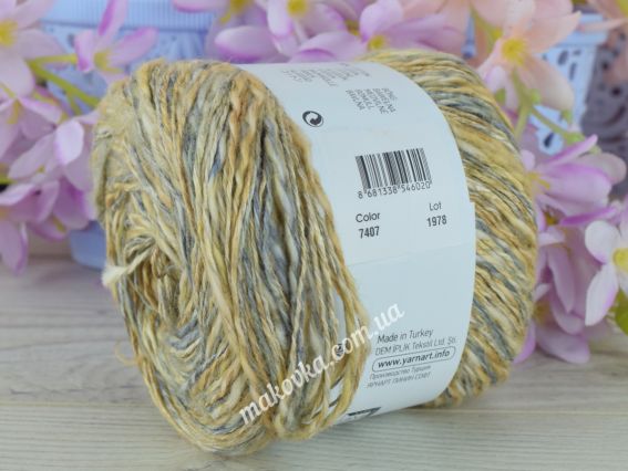 7407 сіроджинсовий-карамель