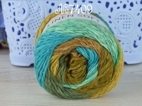 7409 мор.хвиля-салат-хакі-гірчічний