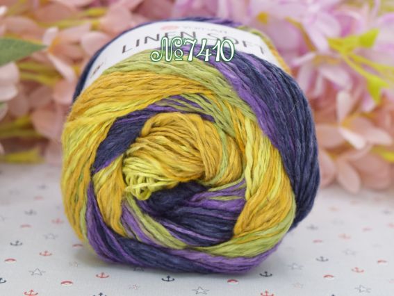 7410 жовті-салат--фіолетові