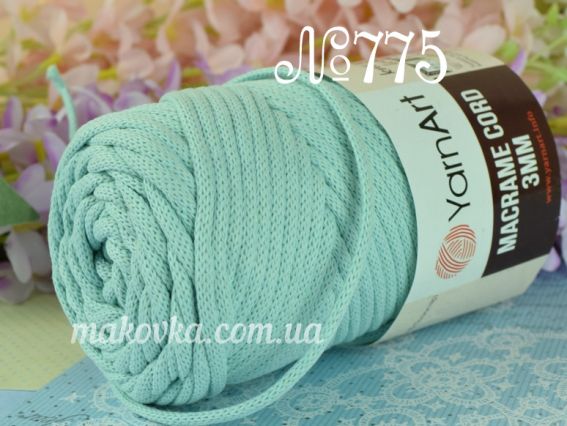 Macrame Cord 3мм YarnArt шнур макраме  775 м-ята