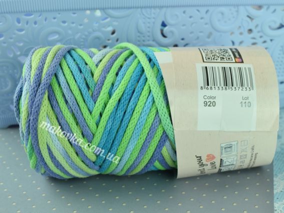 920 салатовий-бірюзовий-бузковий