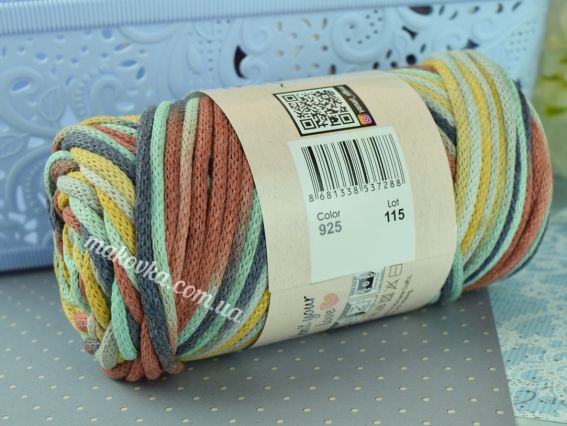 925 коричневий-жовтий-бірюзовий-сірий