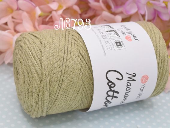 Macrame Cotton YarnArt шнур макраме  793 свытла полин