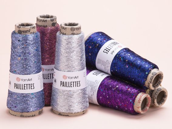 Пряжа люрекс с пайетками Paillettes Yarn Art YarnArt 