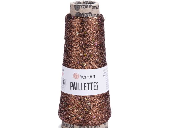 Paillettes YarnArt  8005 коричневий