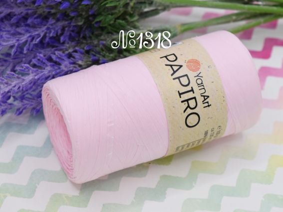 Papiro YarnArt нитки 1318 світлий рожевий