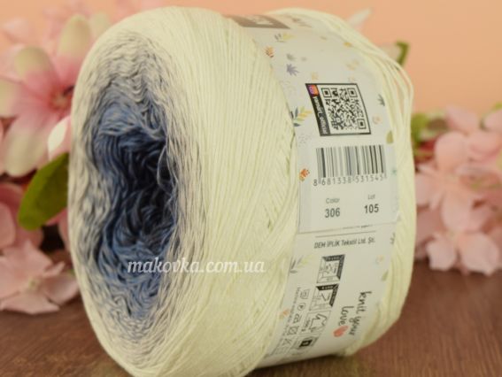 306 сірий-джинс-молочний