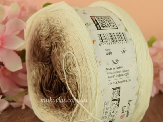 308 коричнвий-беж-молочний