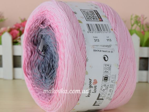 313 блідо рожевий - рожевий - запор.троянда - сірий