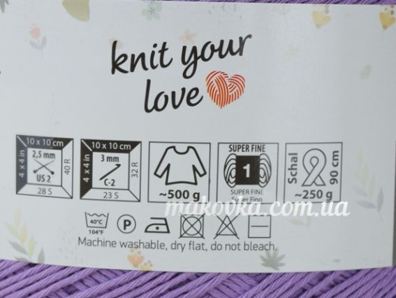 Фрагмент этикетки Flowers Flowers MOONLIGHT Yarn Art